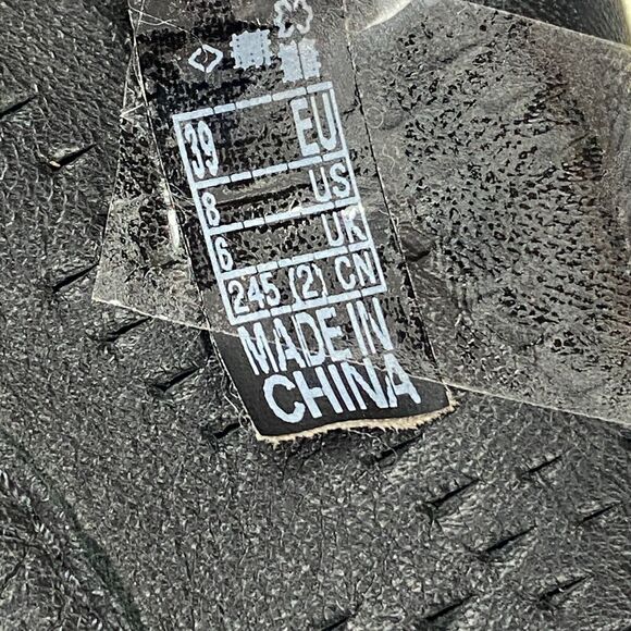 ECCO ST.1 Lite Athletic Sneakers Womens Size 8 Black Perforated Leather Lace Up - Picture 11 of 15